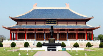 Xuanzang-Denkmal, Nava Nalanda Mahavihara, Bargaon, Indien