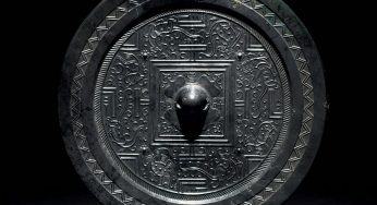 Proyección de arte de espejo de bronce de Jinghua, Han y Tang, Museo de Yangzhou