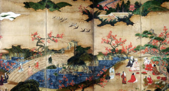 Momoyama – Pintura de pantalla plegable de época Edo, Museo Nacional de Tokio