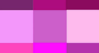 Shades of magenta