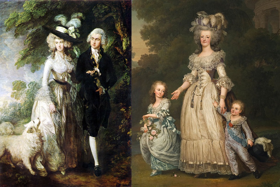 تاريخ الموضة الغربية 1775-1795
