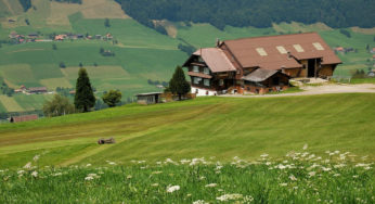 スイスの田舎の建築