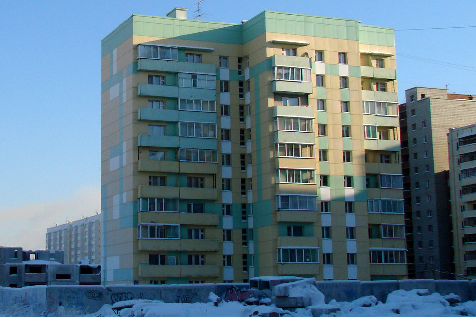 Casa da família pequena soviética