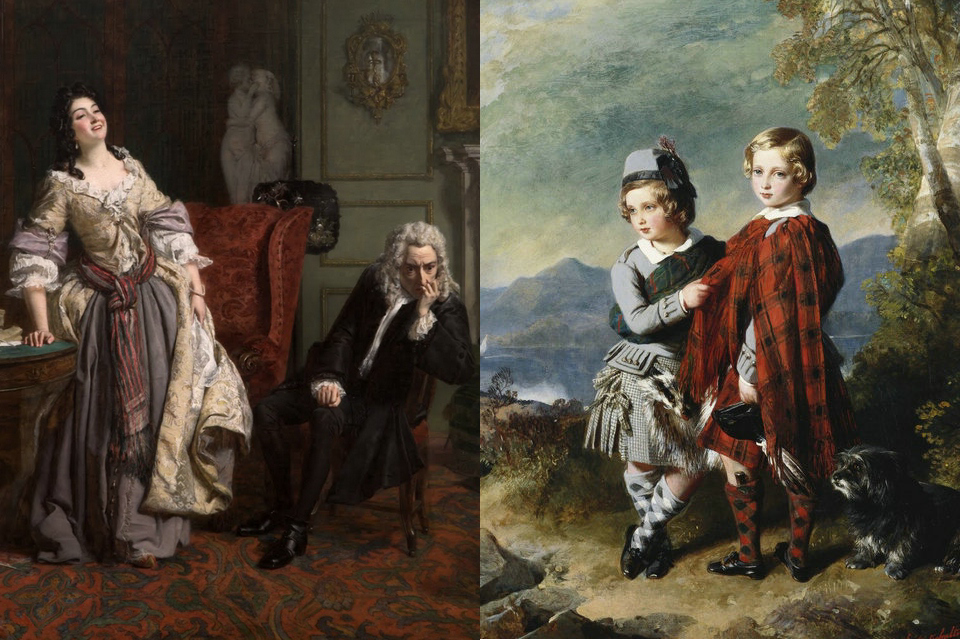 Westliche Modegeschichte aus den 1840er Jahren
