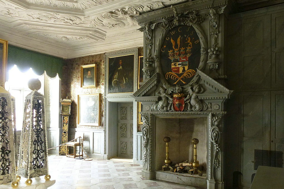 جناح غرفة Brahe ، قلعة Skokloster