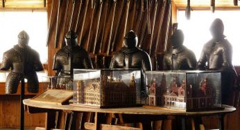 Le manège militaire et le salon de tournage du château de Skokloster