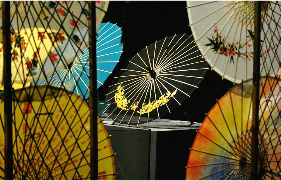 美丽的西湖绸伞，中国伞博物馆