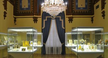 Western Rooms of the White Column Hall, Faberge Museum in St. Petersburg