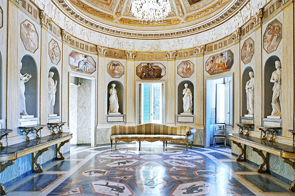 O andar superior, Museus da Villa Torlonia