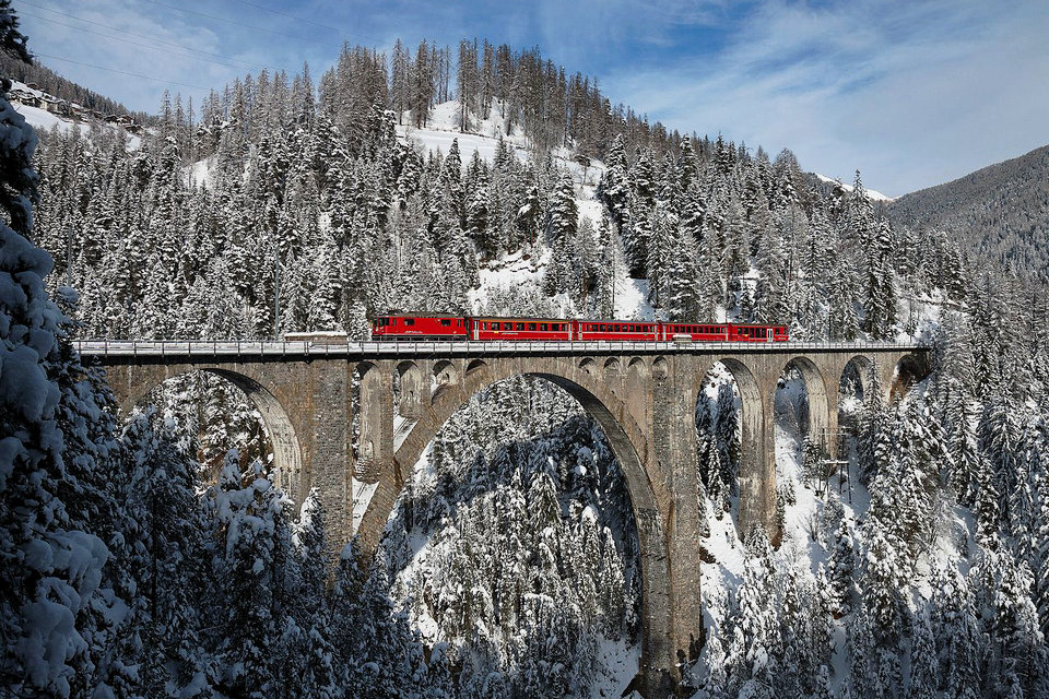 Guia de viagens ferroviárias na Suíça
