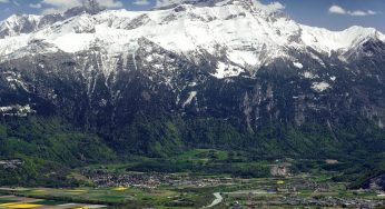 Macizo de Chablais, Alpes, frontera Francia-Suiza