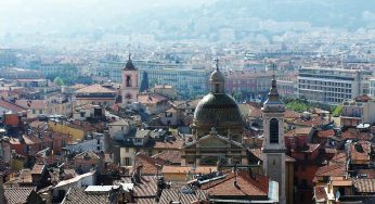 História e cidade velha de Nice, França