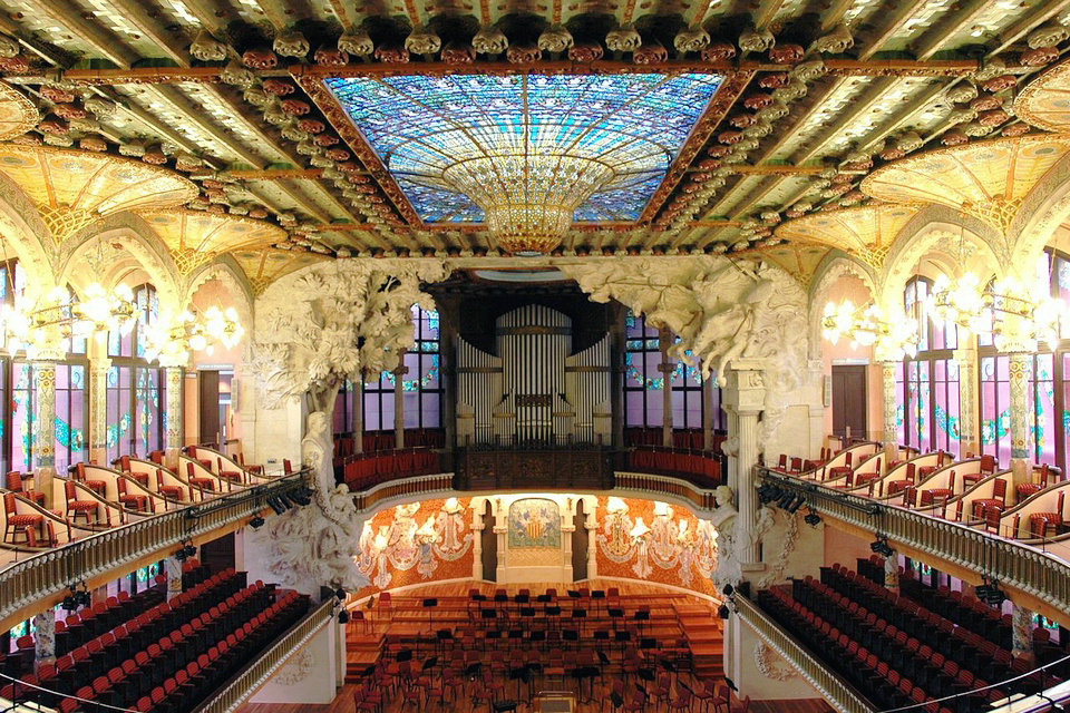 카탈루냐 음악 궁전, 바르셀로나, 스페인