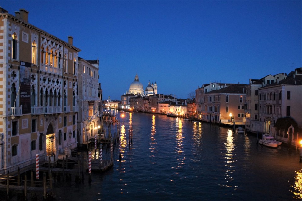 Night tour of Venice Grand Canal, Italy