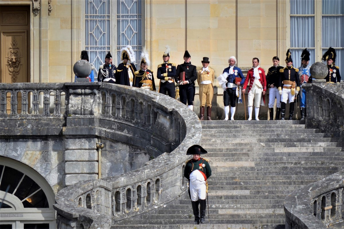 拿破仑在枫丹白露，法国塞纳-马恩省枫丹白露城堡